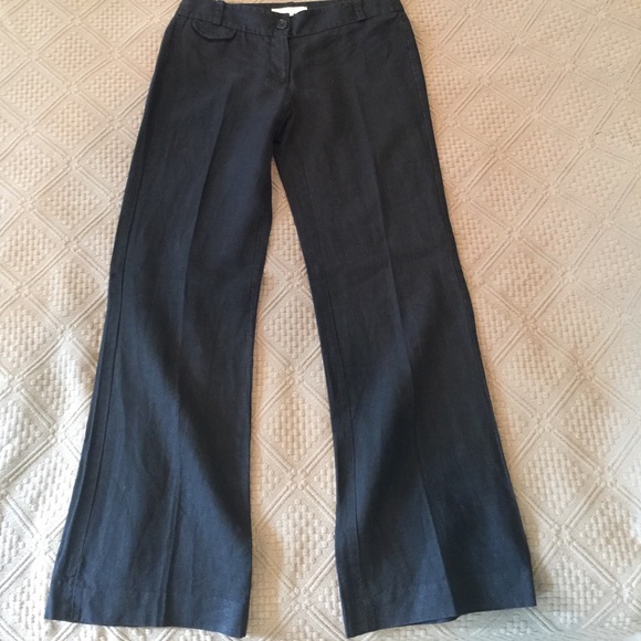 Ann Taylor loft black 100% linen pants