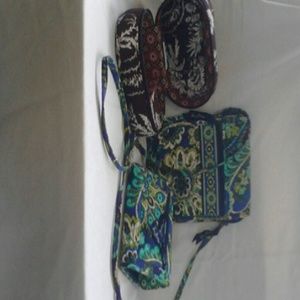 Mini hipster, trifold wallet, travel jewelry box