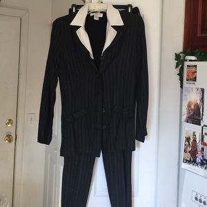 2 piece pants suit