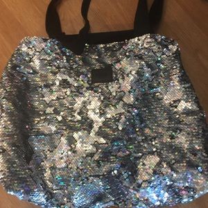 victorias secret sequin tote