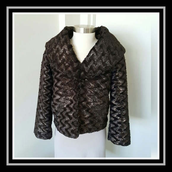 Alex and Olivia Jackets & Blazers - Exceptional Cropped Faux Fur Jacket