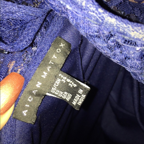 💙LONG SPARKLY GOWN (NAVY BLUE) - Picture 4 of 6