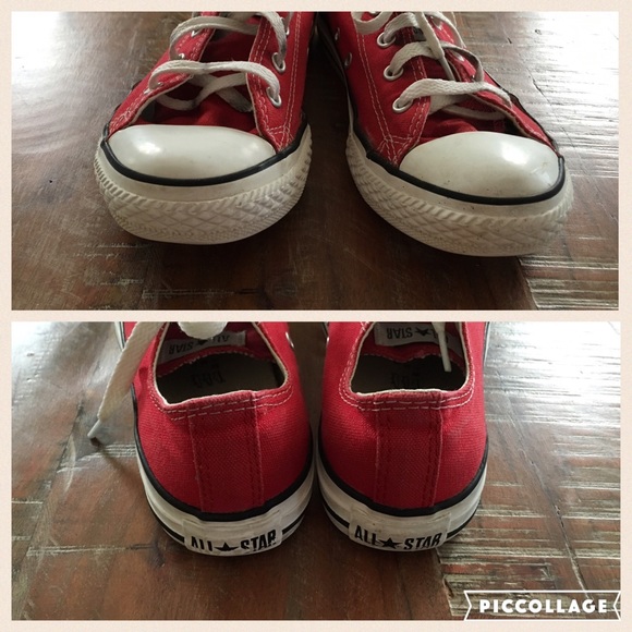 ❌SOLDⓂ❌Red converse all star chuck Taylor's - Picture 3 of 4