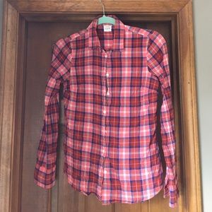 J. Crew Perfect Shirt Plaid Size XS