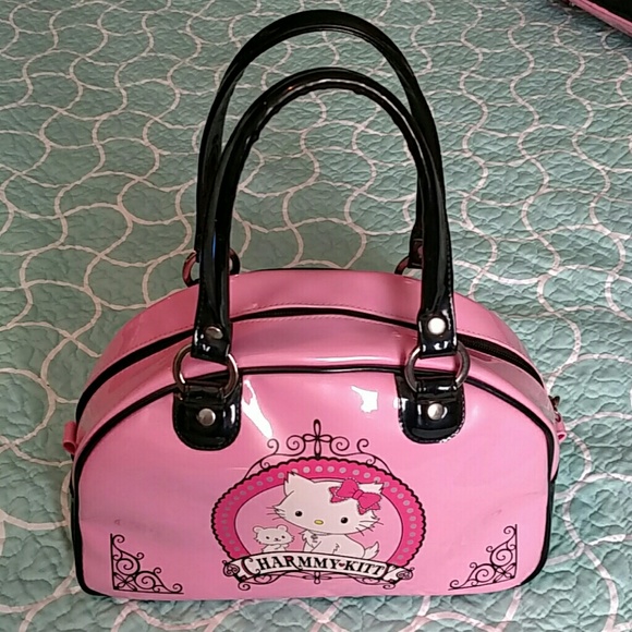 SOLD❌ Sanrio Charmmy Kitty Pink & Black bowler bag