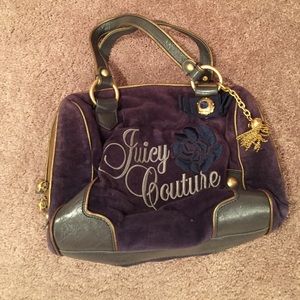 Juicy Couture Navy Velvet purse