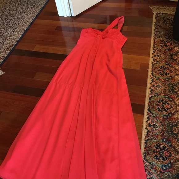 Stunning Coral Bridesmaid Dress
