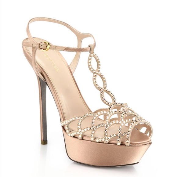 BRAND NEW Sergio Rossi Swarovski Crystal 38.5