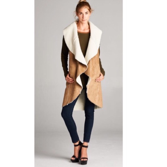 Shearing high low vest LAST ONE - Picture 2 of 4