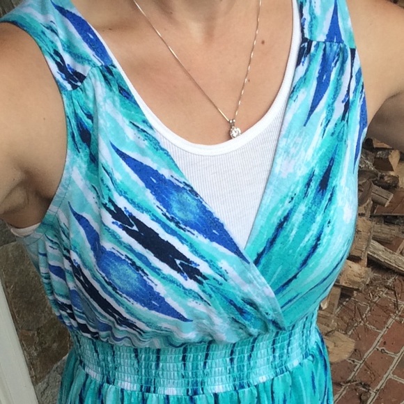 Faded Glory Blue Tie-dye Dress