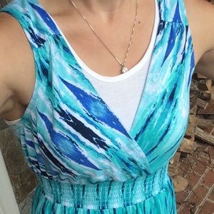 Faded Glory Blue Tie-dye Dress