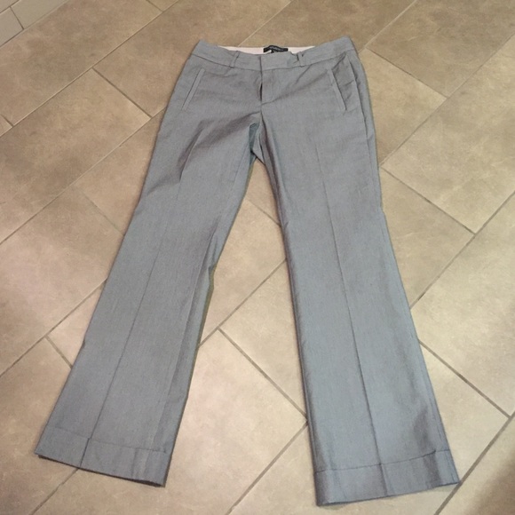 Banana Republic grey pinstriped dress pants