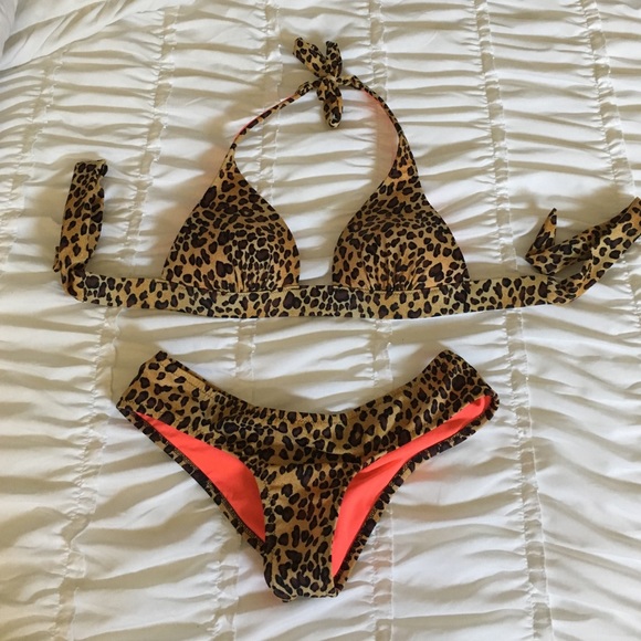 Cheeky VS leopard bathing suit