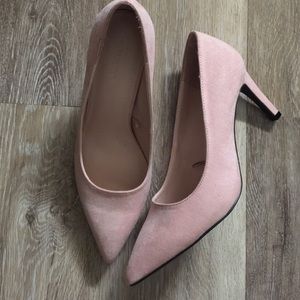 Zara blush heels