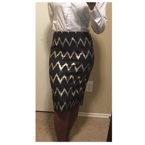 *** CYBER MONDAY SALE***Shimmery Chevron Skirt