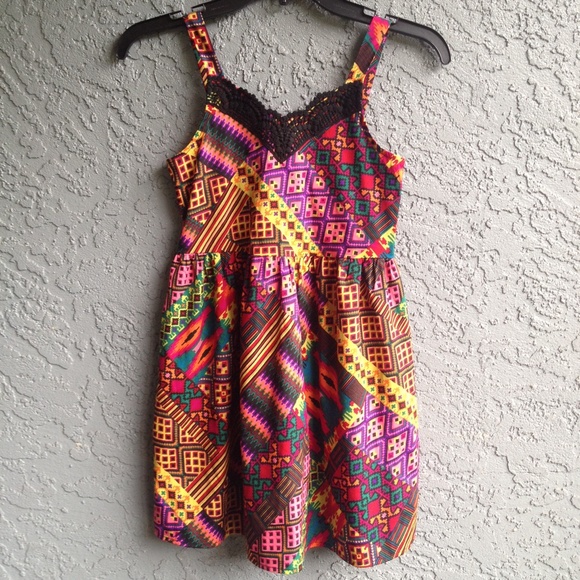 Girls tribal print dress