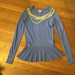 Lilly Pulitzer peplum sweater