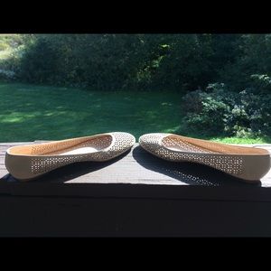 Adorable perforated leather J.Crew ballet flats