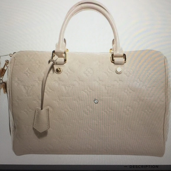 Louis Vuitton speedy 30 bandouliere empreinte  bag