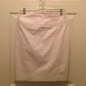 White pencil skirt from Express