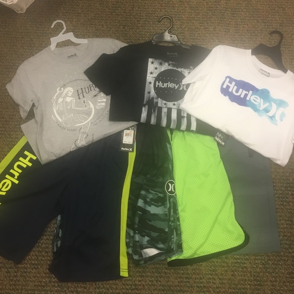 NWT Hurley boys size 14 seven piece set