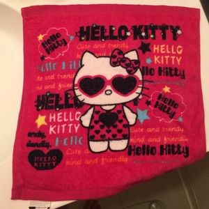 100% authentic Sanrio hello kitty face towel