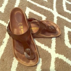 Womens Birkenstock Gizeh size 38 Brown