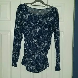 Ann Taylor blue long sleeve top