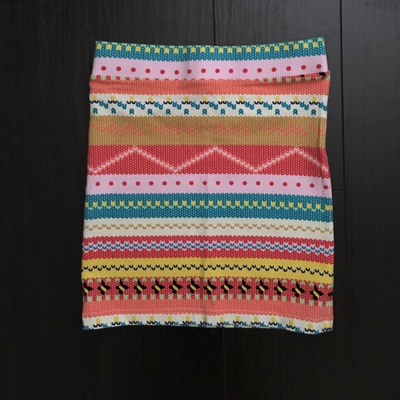 Forever 21 Tribal Printed Mini Skirt