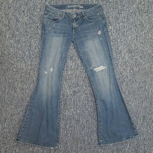 Distressed Flare Jeans