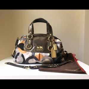 Coach Madison op Art Sabrina Satchel Handbag
