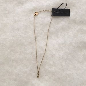French connection wishbone necklace