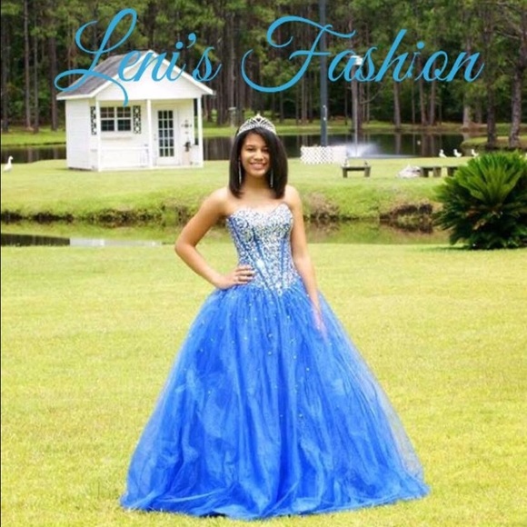 Royal blue prom dress