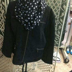 Black suede jacket