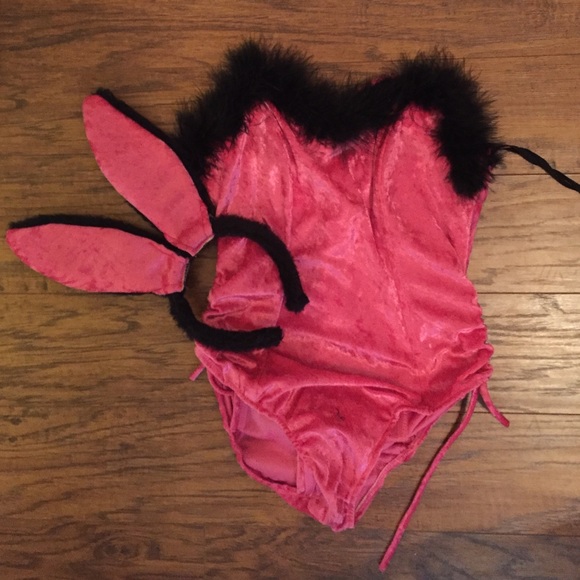Playboy bunny costume with robe and ears