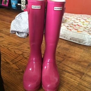 Hot Pink Hunter Rainboots