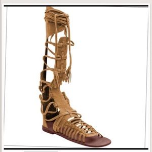 Free People Sun Seeker Tall Gladiator Sandal 38