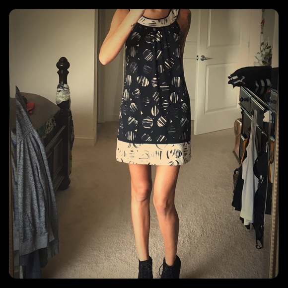 Black and white BCBG Max Azria dress