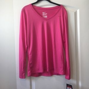 NWT Women's Nike Dri-Fit Pink Long Sleeve