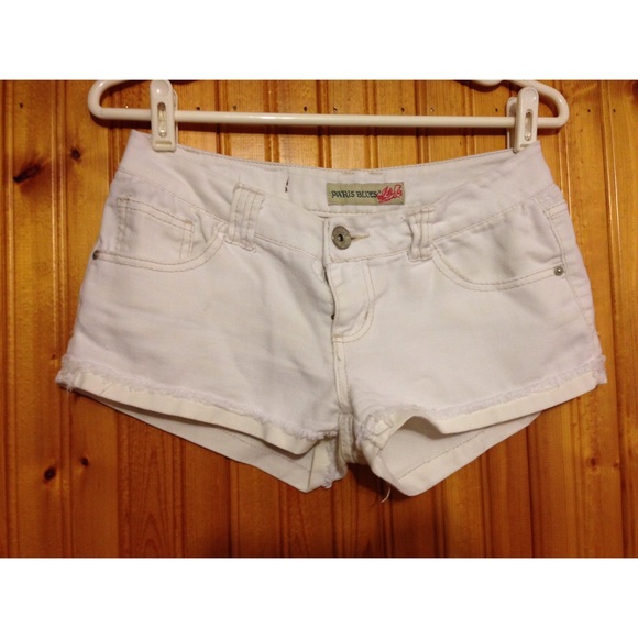 White Denim Shorts