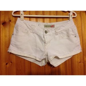 White Denim Shorts