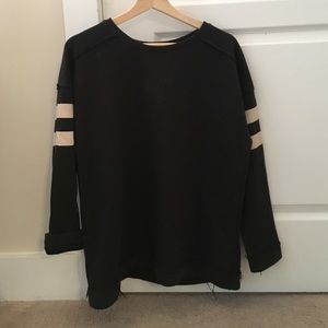 Zara sweatshirt with distressed details