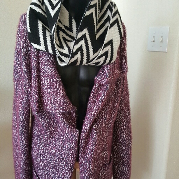 Oversize purple sweater