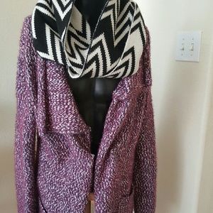 Oversize purple sweater