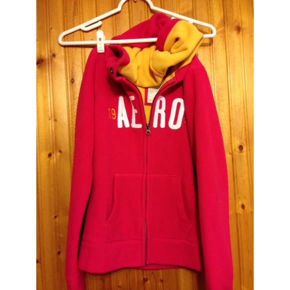 Bright Pink Aeropostale Zip Up