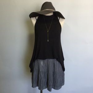 Free People pleats with shimmer shorts