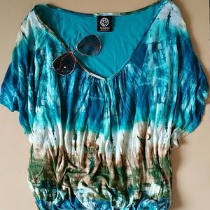 Bobeau Tie Dye Top