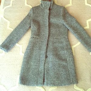 H&M, Worn twice- Grey Wool Blend Long Dress Coat