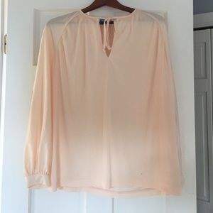 Pastel Pink Long Sleeve Shirt Vintage Inspired