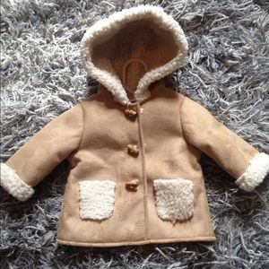 Zara shearling infant coat